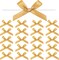 100 Pieces 2.6" Solid Gold Bows Mini Satin Ribbon (Solid Gold) 5"L x 0.63"W